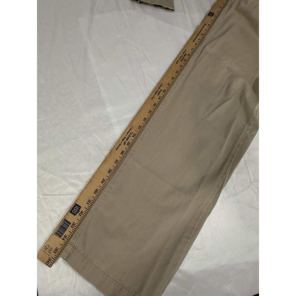 Polo Ralph Lauren Chino Pants Mens Size 38x35 Pleated Tan 100% Cotton‎ - Picture 13 of 15